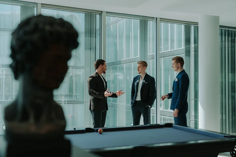 Das Team von Heidemann & Elbe im Hamburger Büro
